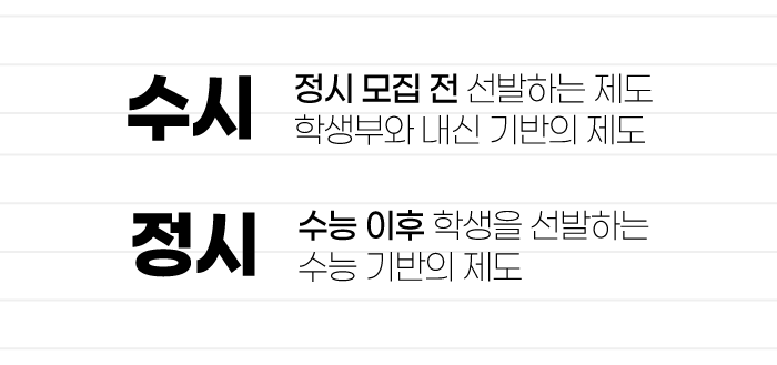 대학입시제도 바로 알기! 수시정시 뜻과 수시정시 차이! : 네이버 블로그