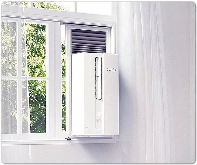 캐리어 창문형 에어컨 쉽고 빠른 설치 냉방 제습 송풍을 한대로 창문형 에어컨 AWC06FYHS 가격정보