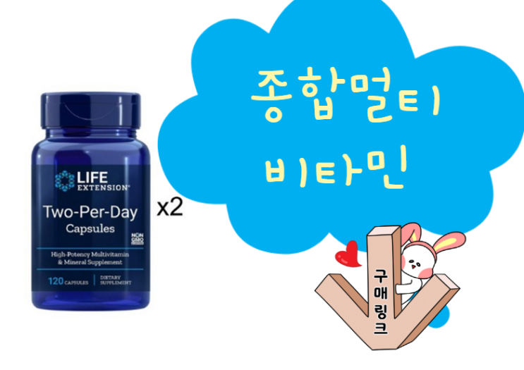  리틀약사님의 추천 ! 해외직구 멀티종합비타민 라이프익스텐션 투퍼데이