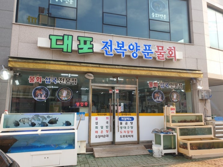  속초 대포항 대포전복양푼물회 탐방기