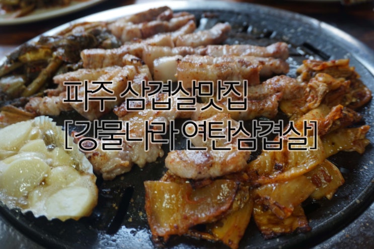 파주 삼겹살 맛집 [강물나라 연탄삼겹살]