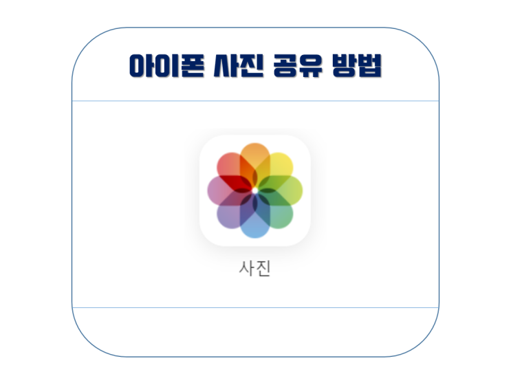  아이폰 사진 공유 방법(Feat.에어드롭, 공유앨범)