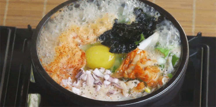 여름방학 이선균 전주식 '일출을 담은 콩나물국밥' 레시피 움짤!