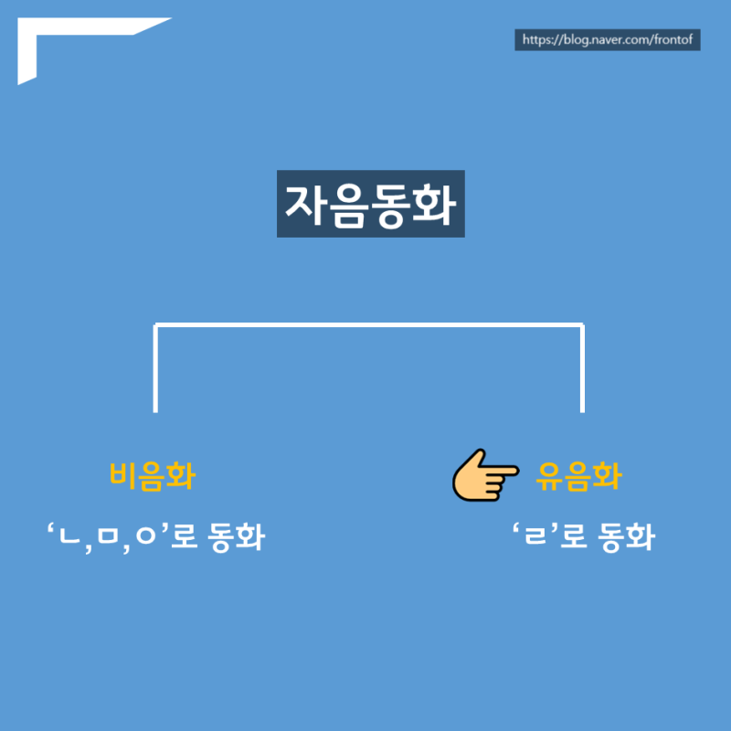 [국어 문법 시험 잘 보는 법! 이것만은 알고 가자] : 음운변동 - 자음동화(비음화,유음화)/(순행동화,역행동화 한눈에 ...