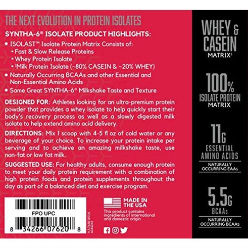 [할인상품] 비에스엔 신타-6 아이솔레이트 프로틴 파우더 드링크 믹스 단백질 보충제 초콜릿 밀크쉐이크 2020년 08월 23기준 74,560 원 
