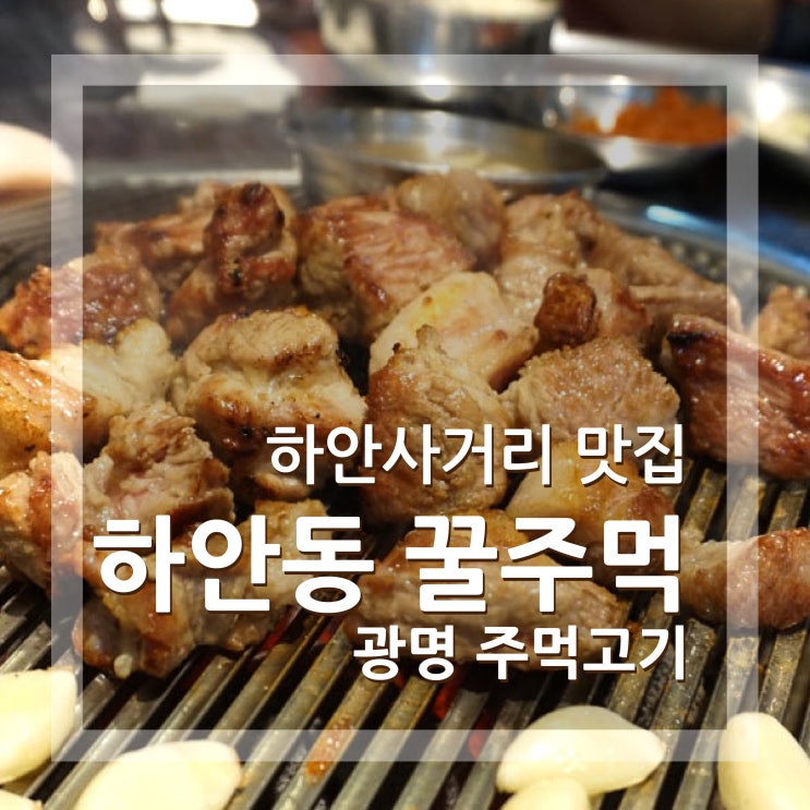  광명 하안동 꿀주먹 주먹고기 맛집 추천