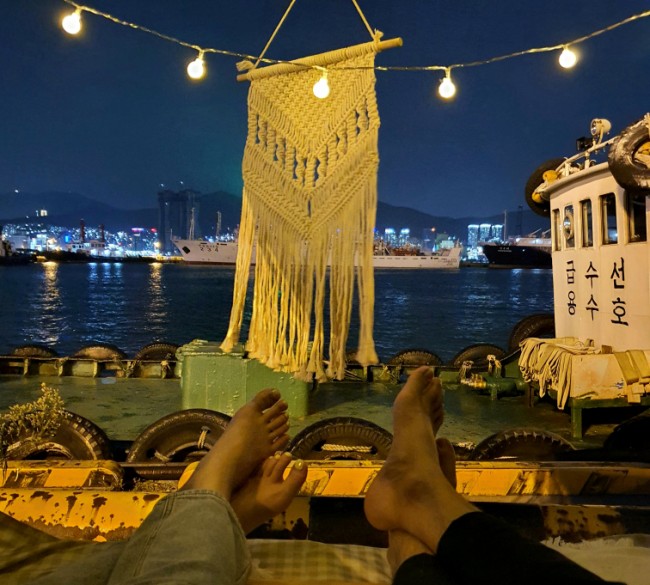  [부산 감만부두 시민공원] 차 안에서 만낌하는 북항대교 야경/ 부산야경