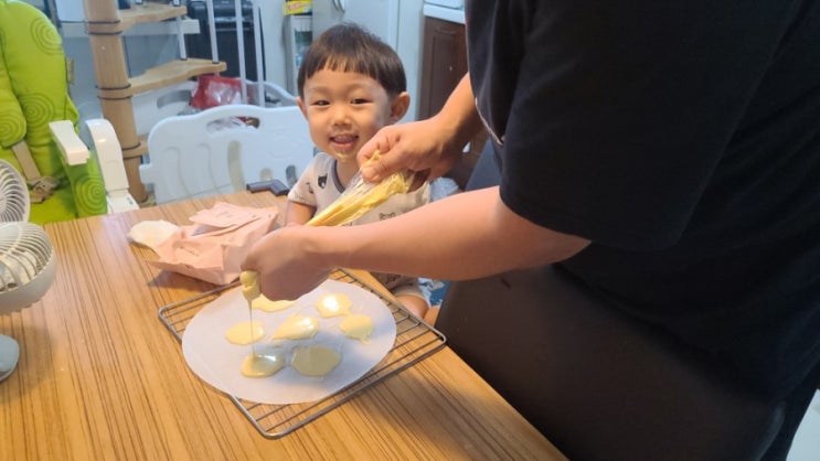  아빠표 집콕놀이 아기간식 분유쿠키 만들기