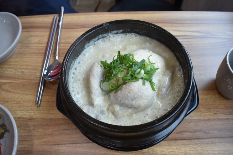  원주 혁신도시 장수뚝배기 찹쌀들어있는 들깨 삼계탕, 한방 삼계탕 후기, 메뉴
