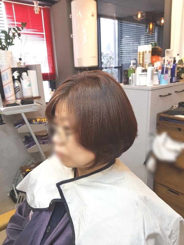 50대도 예쁘고 젊어 보이는 보브단발 볼륨매직