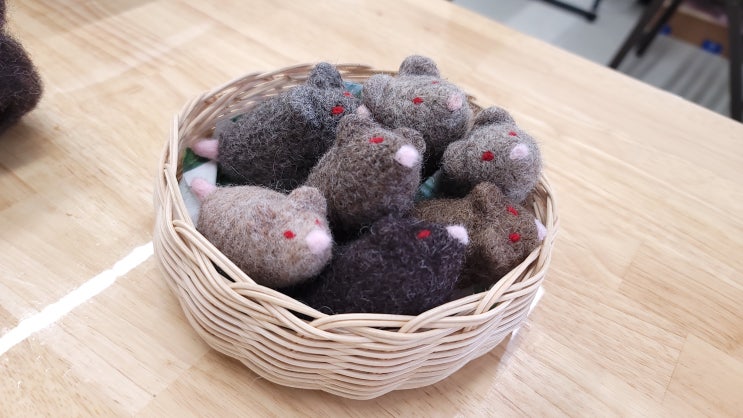  <강적! 쥐돌이 만들기> 니들펠트 온라인 클래스를 마치고...