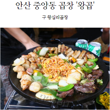 안산중앙동곱창의 원조! 왕곱