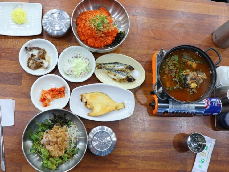  경산 물회 매운탕까지 나오는 바른 물회