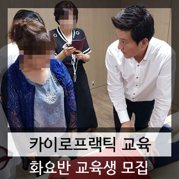  카이로프랙틱 체형교정 마사지 화요반 교육안내
