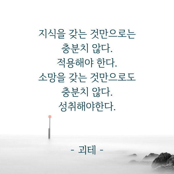  하루 명언(적용, 성취)