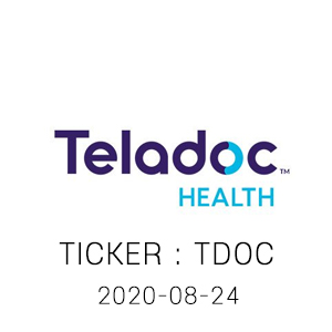 TDOC 텔라닥 헬스 주가 TELADOC 분석 아인 08-24