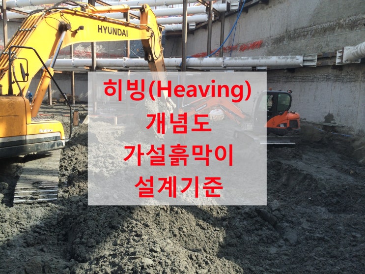 히빙(Heaving) 개념도와 가설흙막이 설계기준