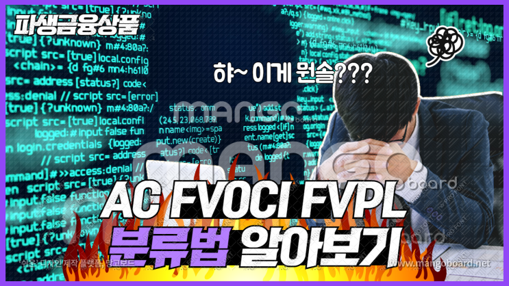 [파생상품회계] 금융상품의 분류 : AC, FVOCI, FVPL 1샷 3킬 정리!!!