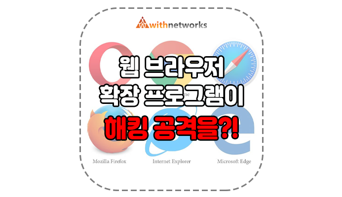 웹브라우저 확장 프로그램이 해킹 공격을?! - 위드네트웍스