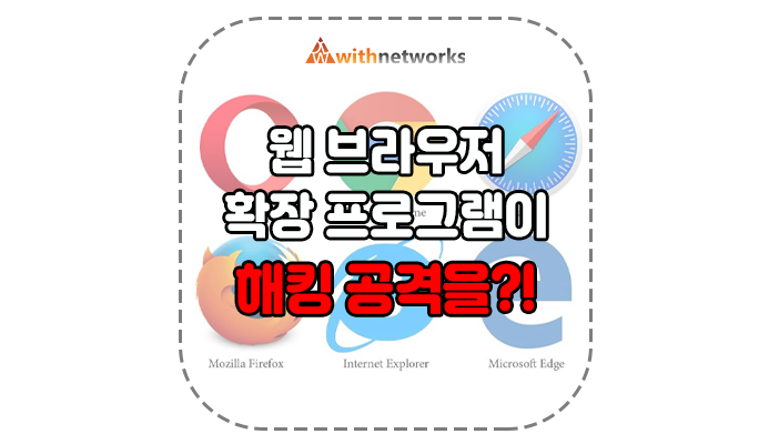 웹브라우저 확장 프로그램이 해킹 공격을?! - 위드네트웍스