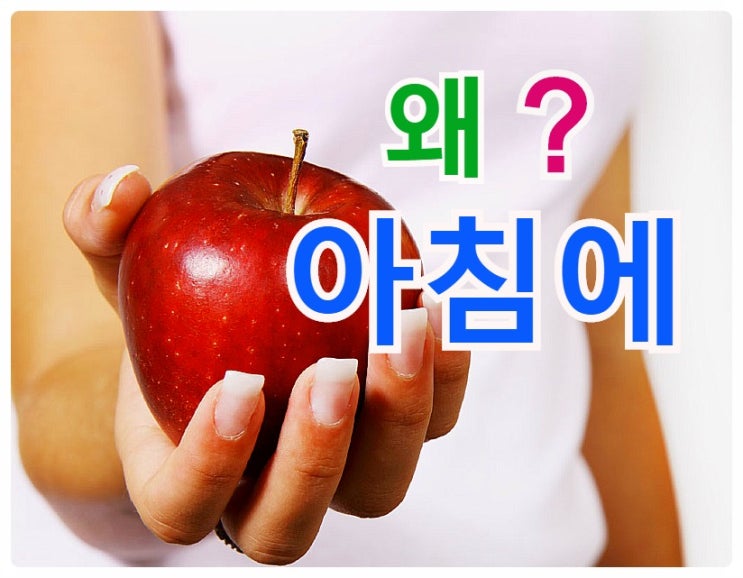 저녁보다 아침 사과가 왜 더 좋을까?    식품첨가물 섭취 줄이는 방법