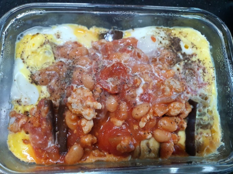  다이어트 식단 토마토가지에그인헬 제로누들