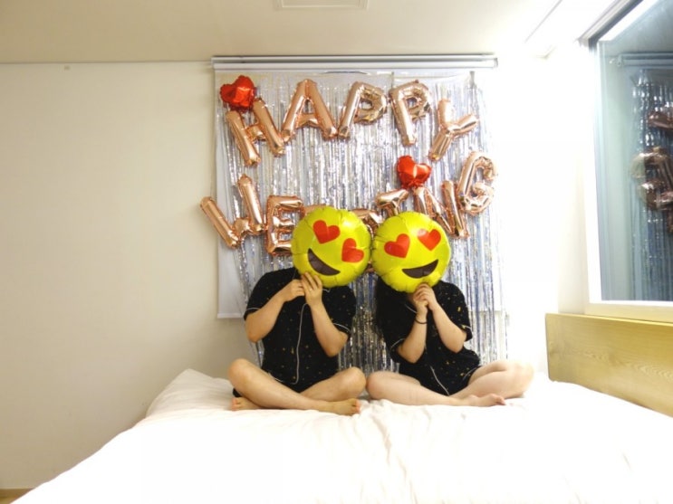  결혼 기념 여행하기, 여수 라테라스 리조트 파자마 파티.