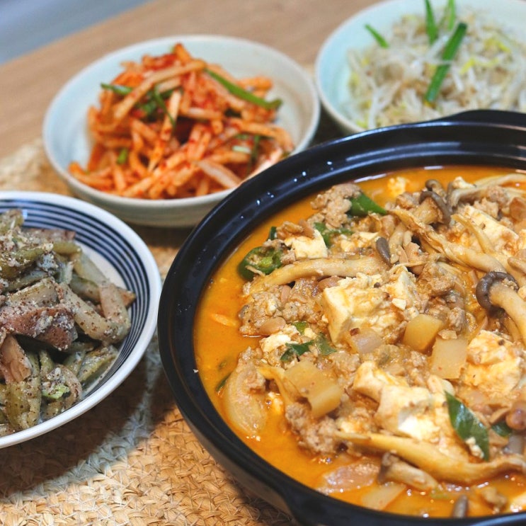  청국장찌개 맛있게 끓이는법 (feat.보리밥짓기)