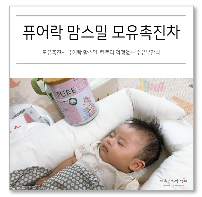  모유촉진차 퓨어락 맘스밀, 칼로리 걱정없는 수유부간식