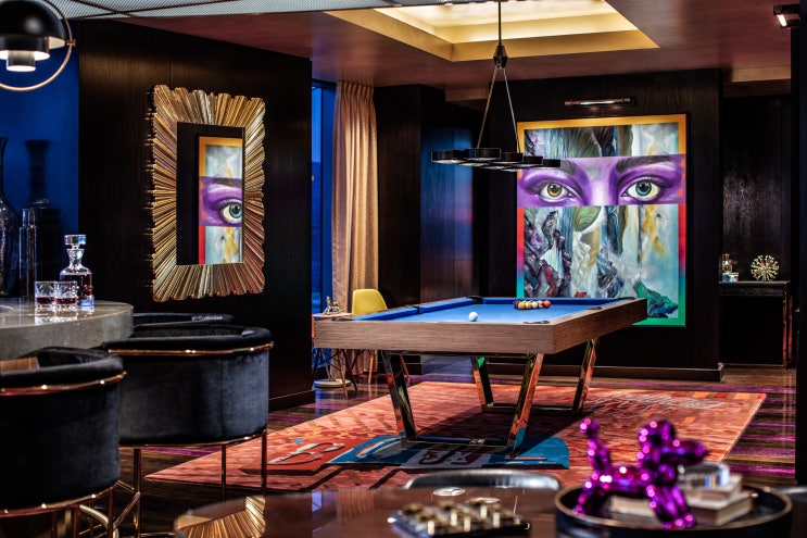  [디자인 컨셉]럭셔리 Palms casino resort 쇼킹 핑크..., 스틸레 원목마루