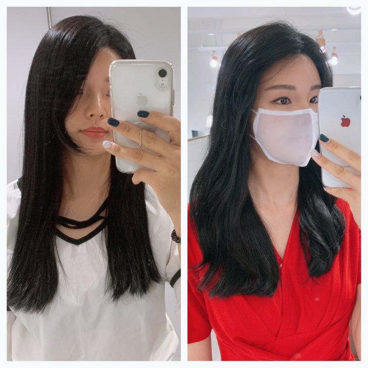  사가정 미용실 비주얼살롱 :: 긴머리 레이어드 C컬펌 후기