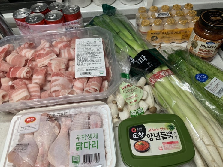  일주일식단표 5만원미만 장보기 아껴살기프로젝트 주간식단