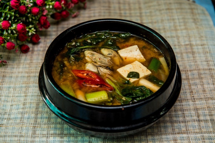  오늘저녁은 직접끓인 된장찌개