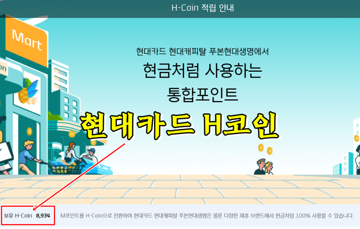  현대카드 H코인 총정리