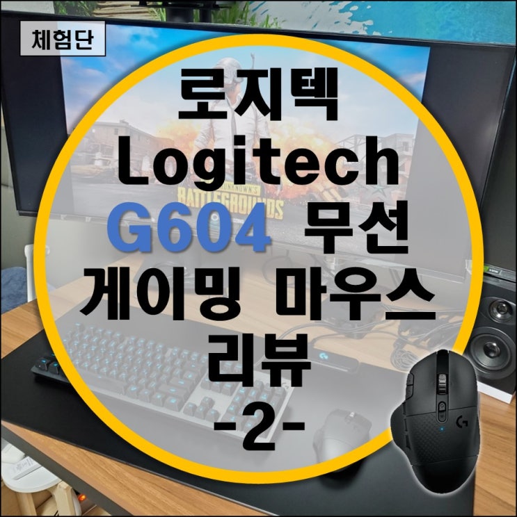 로지텍 비대칭 무선 게이밍 마우스 G604 리뷰 -2- 실사용기