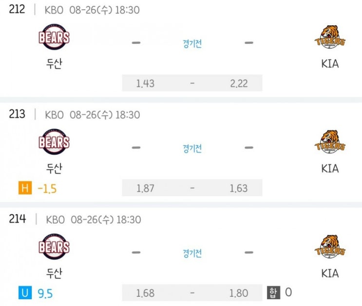 2020.08.26 KBO 프로야구 두산 KIA기아 | NC 한화 | KT 키움 2020.08.26 KBO 프로야구 두산 KIA기아 | NC 한화 | KT 키움
