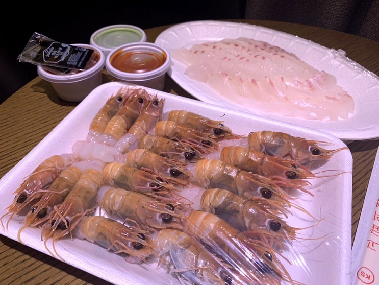  [제주 표선 맛집] 달달한 딱새우, 참돔 포장 가능한 횟집 표선수산마트