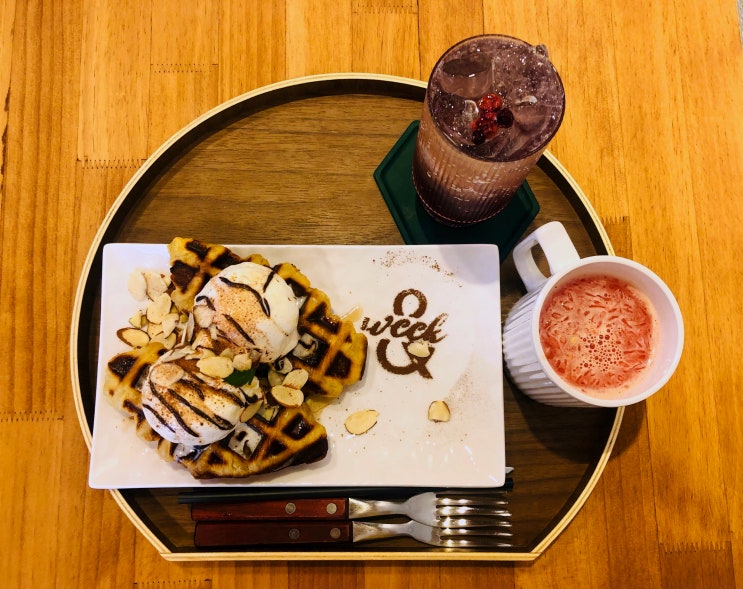  하남 미사리 근처 검단산로 크로플 맛집 감성 카페 위캔드