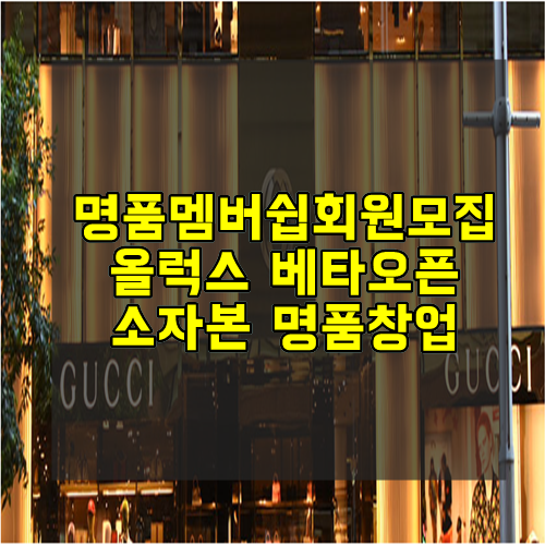 명품멤버쉽회원모집 올럭스 베타오픈 알아보세요 명품멤버쉽회원모집 올럭스 베타오픈 알아보세요