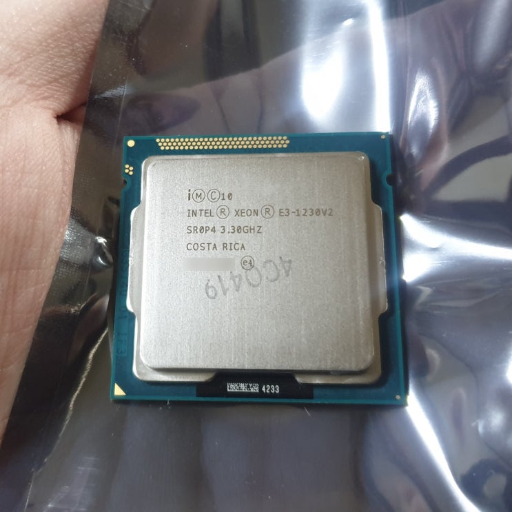  가성비 괜찮은 중고 CPU 인텔 제온 E3 1230v2 (짭제온) 알리 익스프레스 구매 후기 (1230 v2 cpu z cpu-z 벤치 마크 점수)