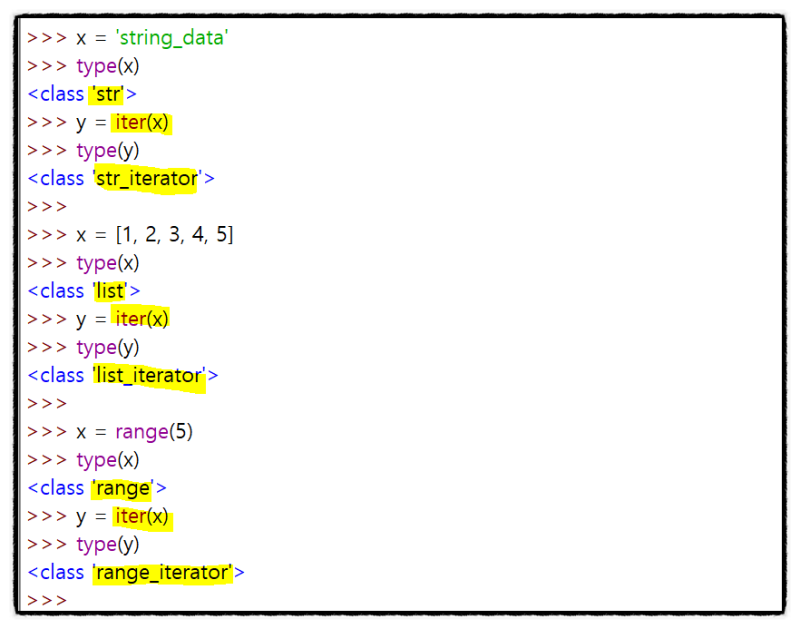파이썬 iterable과 iterator - iter() 및 next() 함수 : 네이버 블로그