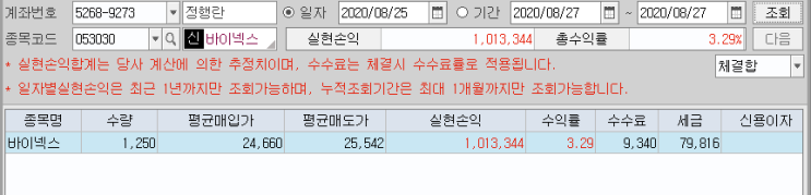No.6 (20-08-25) 바이넥스(053030) No.6 (20-08-25) 바이넥스(053030)