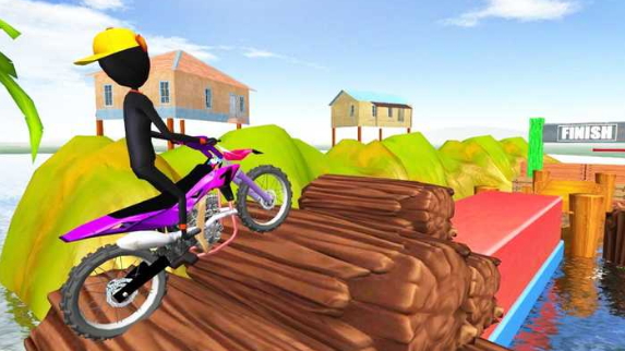  자전거 게임하기 stick man stunts