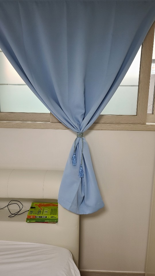  내 돈 내산 원룸에 유용한 붙이는 벨크로 찍찍이 커튼 리얼 사용 후기
