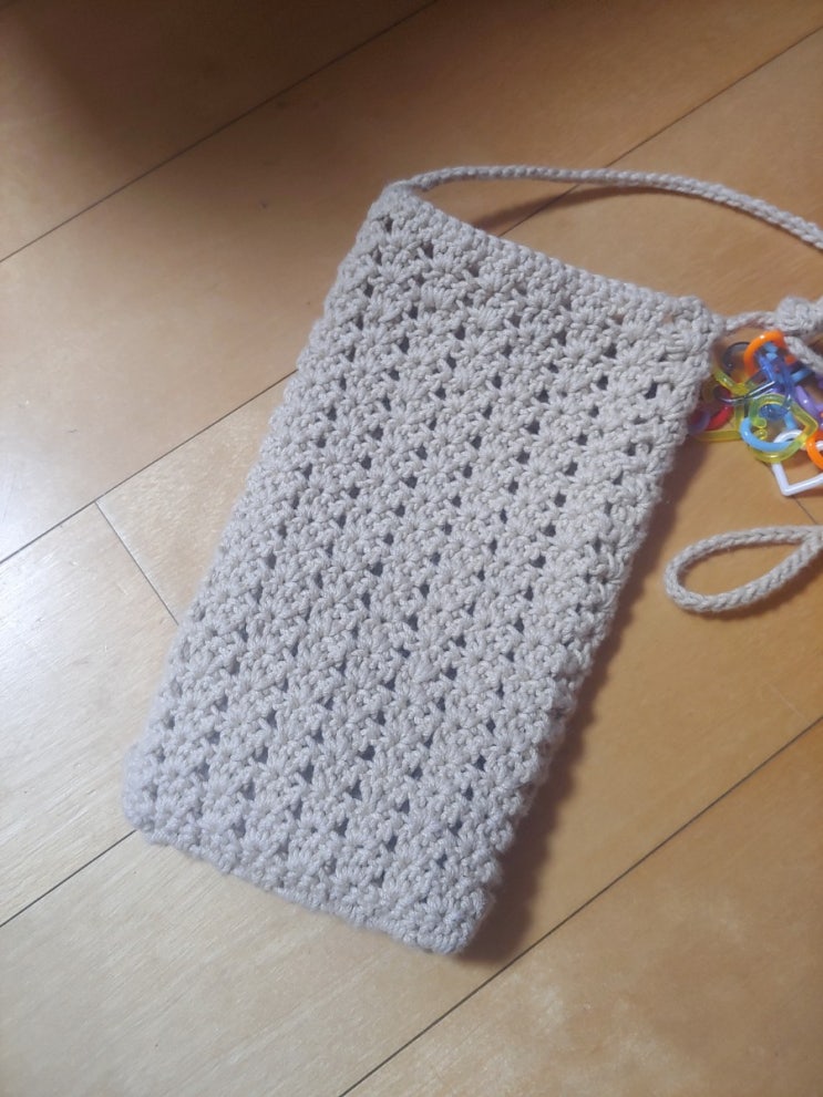  [코바늘/DIY 핸드폰가방 ]여름용 핸드폰가방 완성!(개인 추천 상품 포함)
