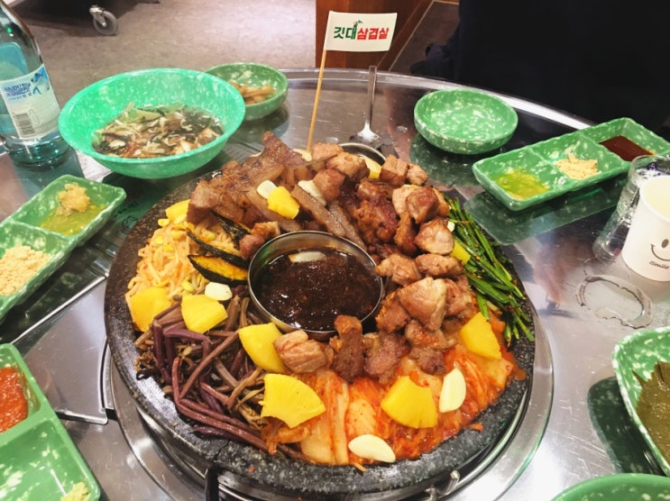[울산고기집,울산일산동맛집] 구워서 나오는 윤회네깃대삼겹살 울산방어진점