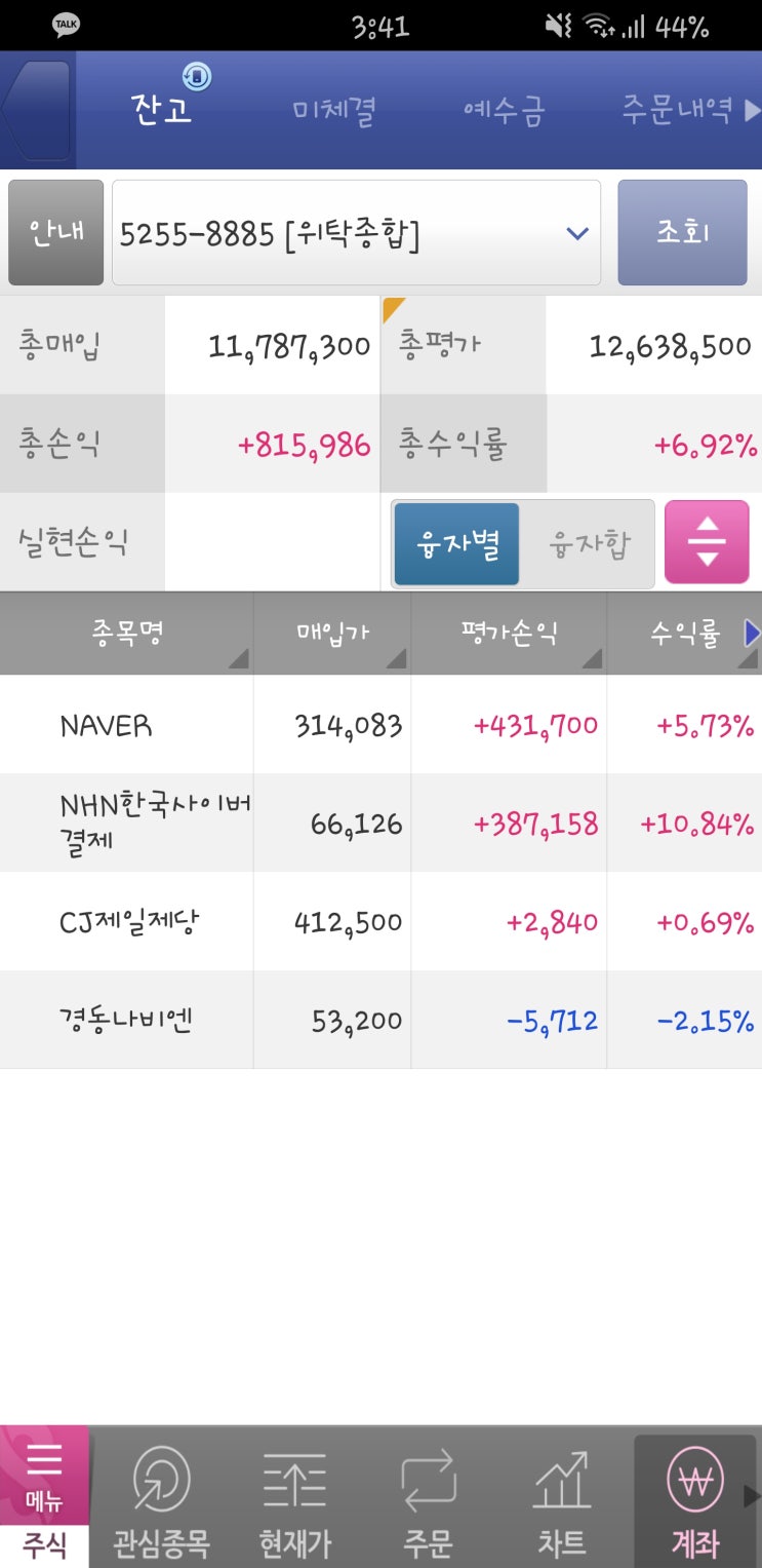  8월 28일 금요일 - 경동나비엔을 샀어요!