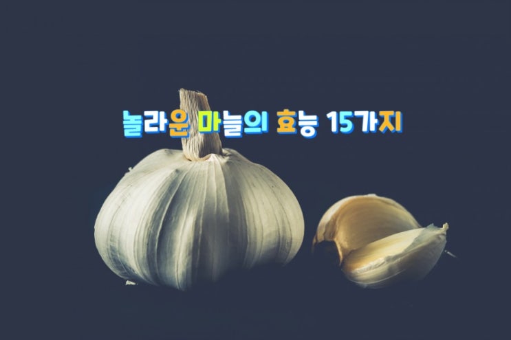 놀라운 마늘의 효능 15가지