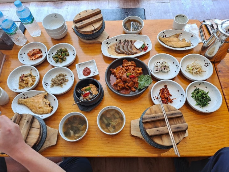  광명 밤일마을 먹거리 매화쌈밥