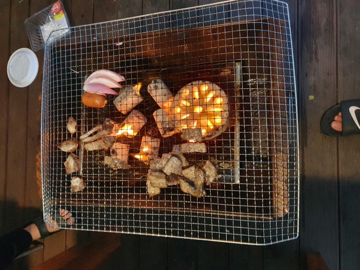  [강원도 고성여행] 강원도 펜션에서 즐기는 숯불 바베큐 파티
